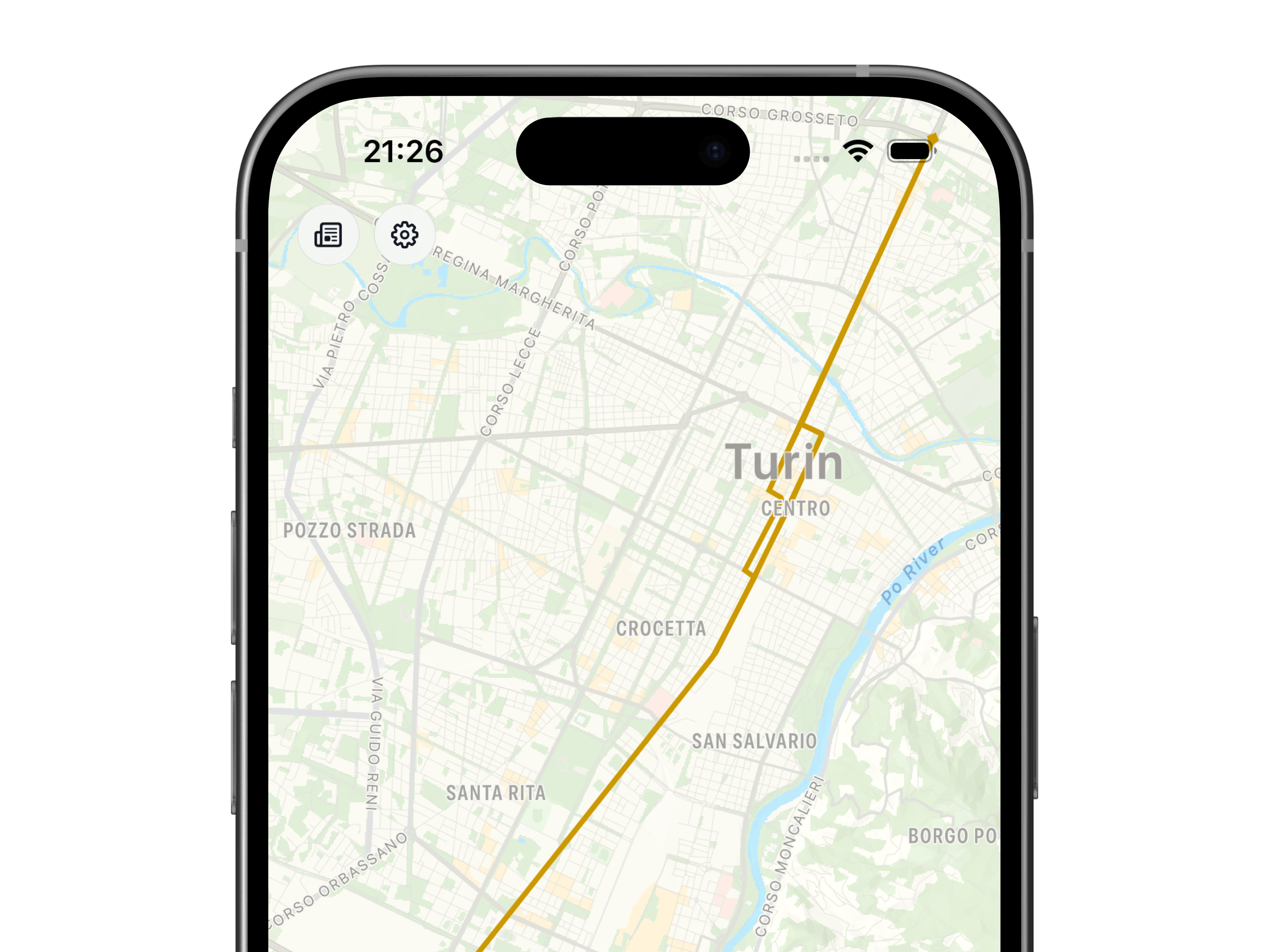 Prossimo line detail screen